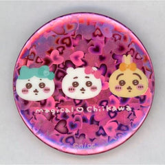 Chiikawa: Nanka Chiisakute Kawaii Yatsu Chiikawa Hachiware Rabbit Hologram Can Badge in Capsule Magical Chikawa Limited Buttons [USED]