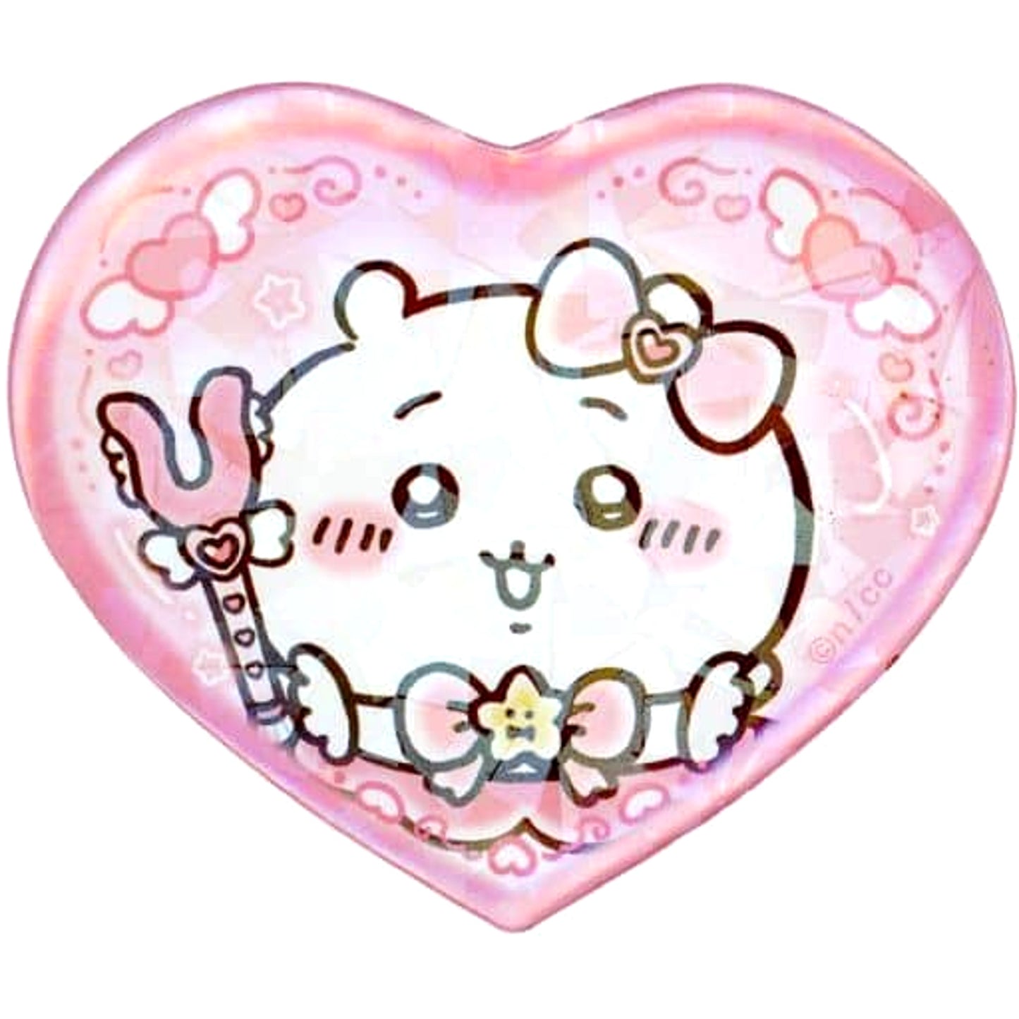 Chiikawa: Nanka Chiisakute Kawaii Yatsu Chiikawa Magical Chikawa Heart Can Badge Collection Magical Chikawa Limited Buttons [USED]