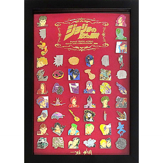 Group JoJo's Bizarre Adventure Part 5 Golden Wind Framed Pins Set Jump Shop Limited [USED]
