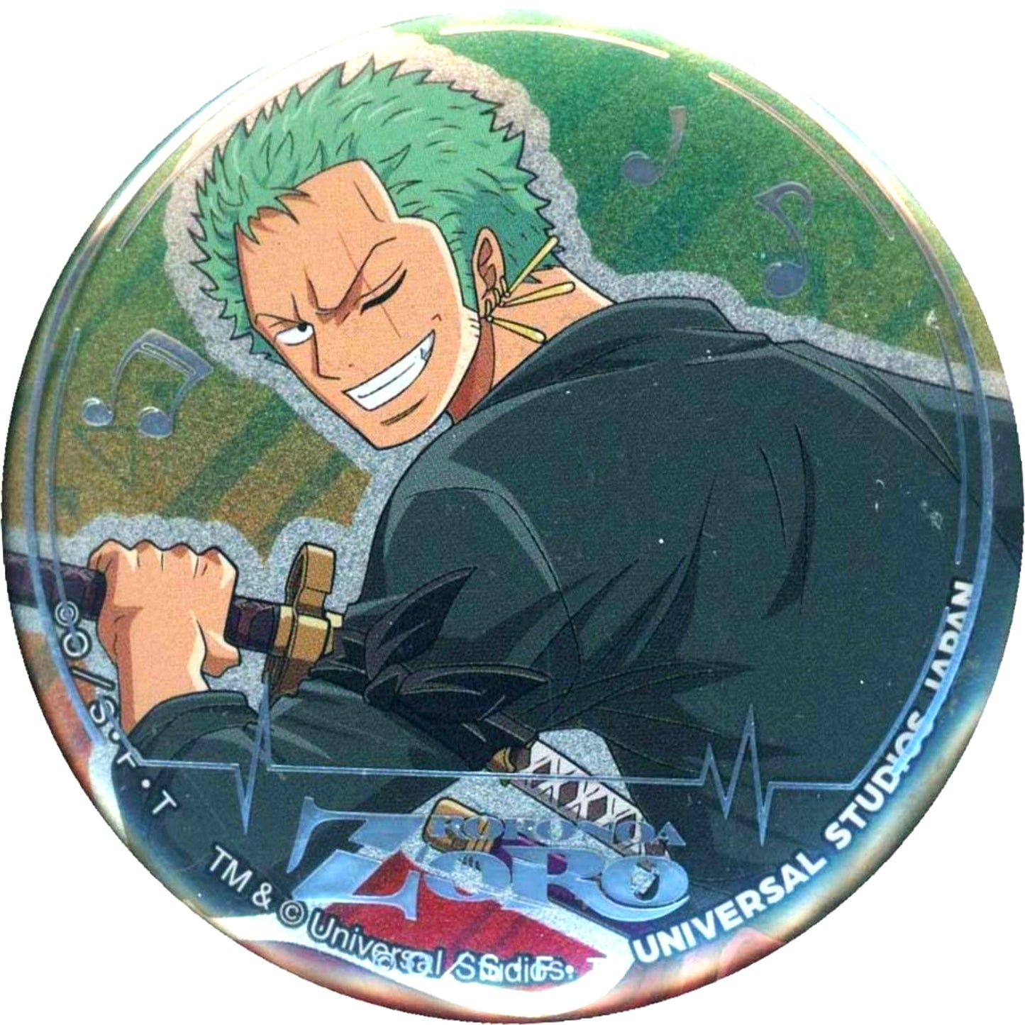 Roronoa Zoro One Piece Premier Summer 2022 Button Collection Universal Studios Japan Limited [USED]