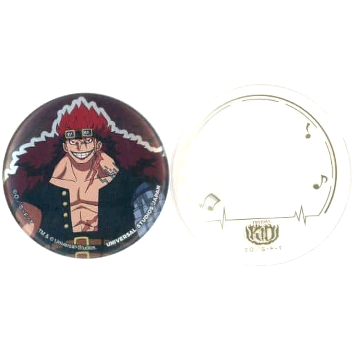 One Piece Eustace Kid Can Badge Collection Universal Studios Japan One Piece Premier Summer 2022 Limited Buttons [USED]