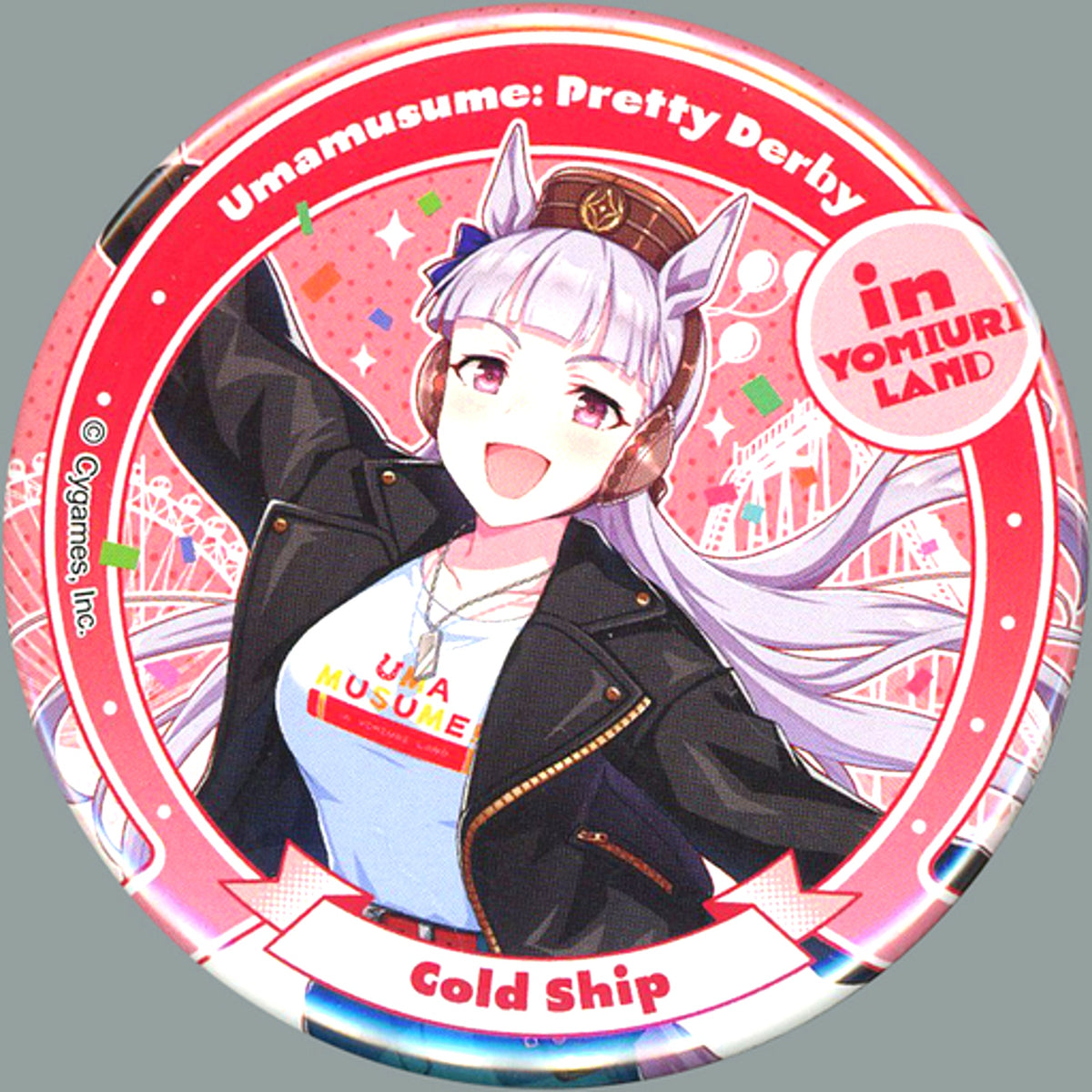 Gold Ship Uma Musume Pretty Derby Button Yomiuri Land Ver. in Yomiuri Land [USED]