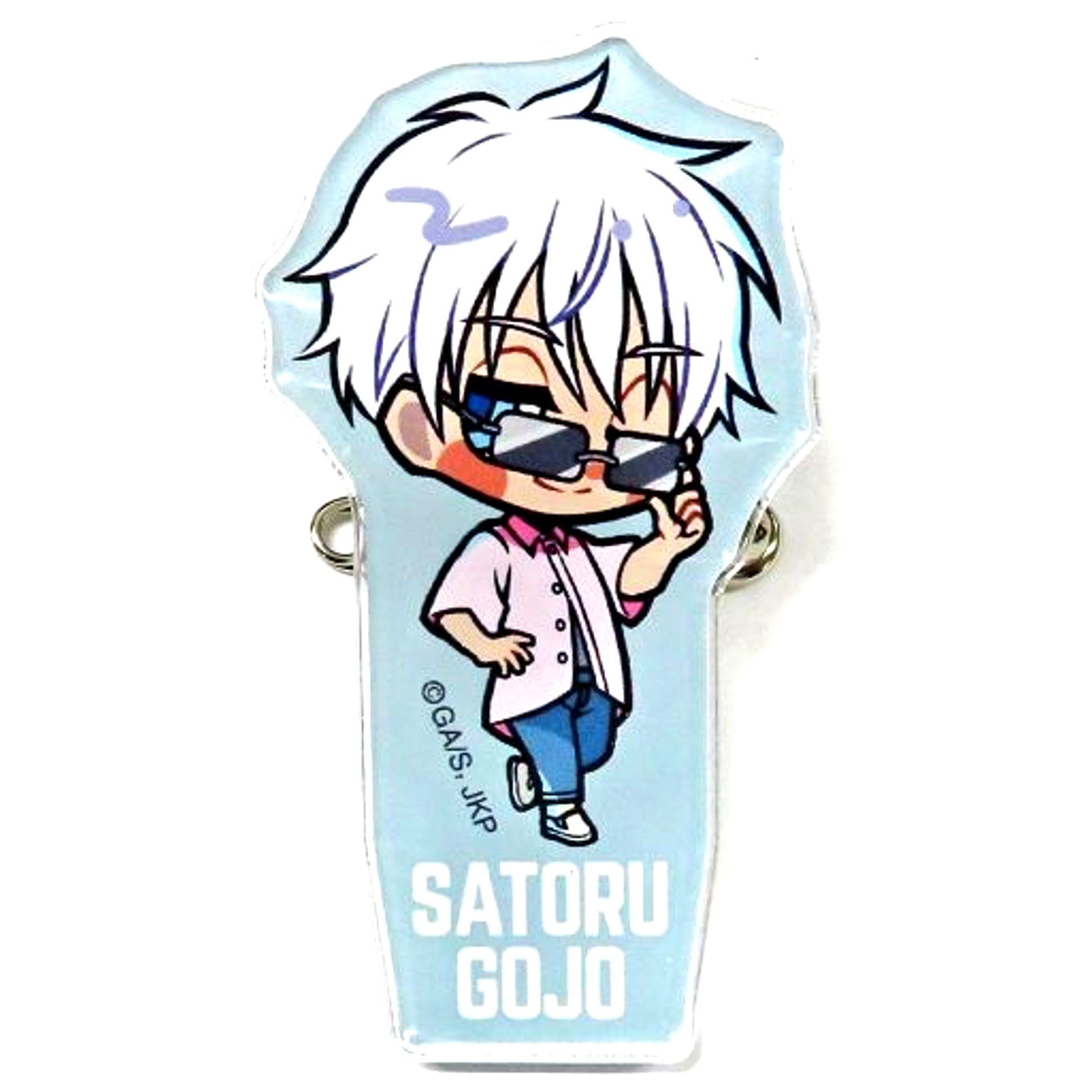 Satoru Gojo Jujutsu Kaisen Cafe 2022 Mini Character Acrylic Button [USED]