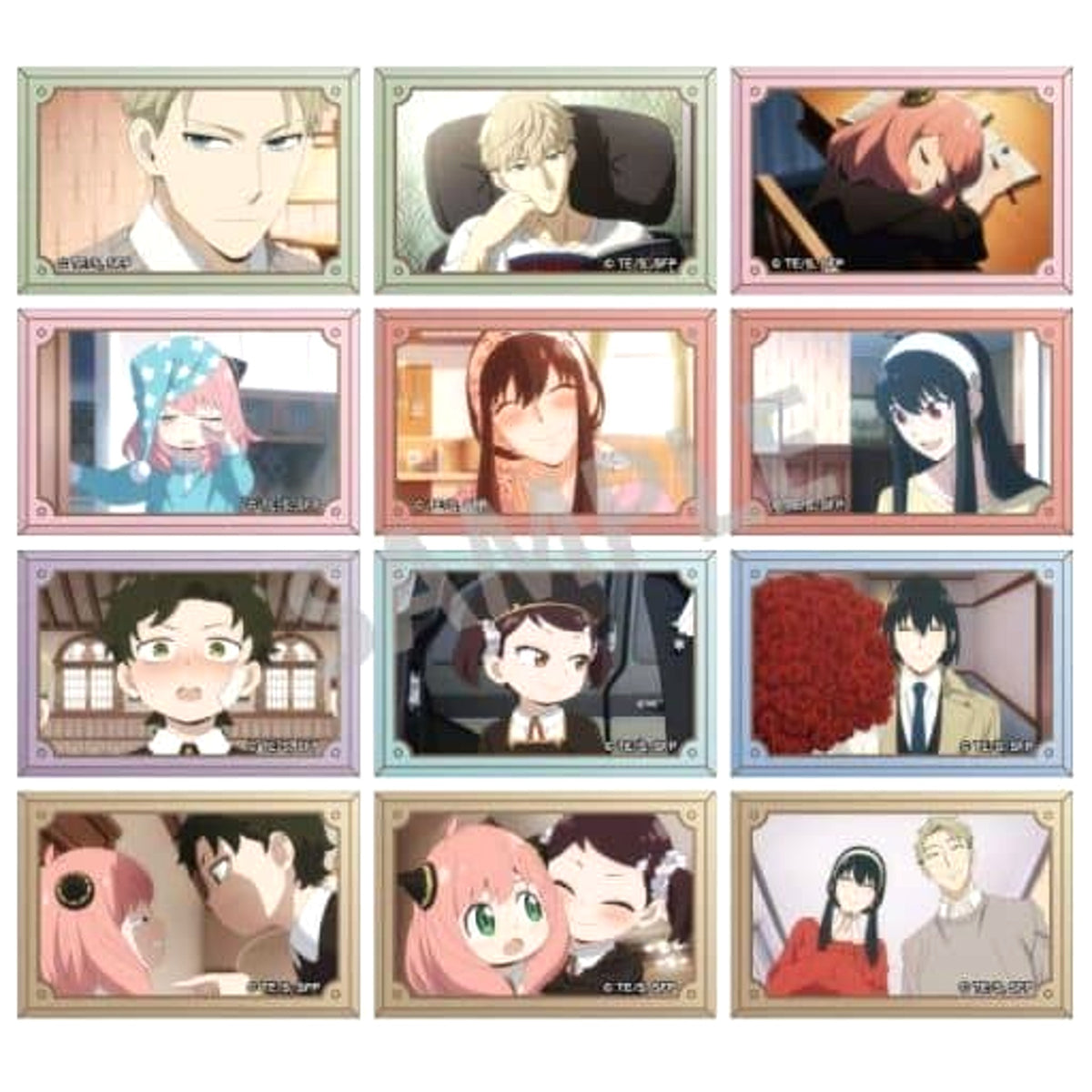 SPY x FAMILY Anya Forger & Others Trading Square Can Badge Vol.3 All 12 Types Set Buttons [USED]