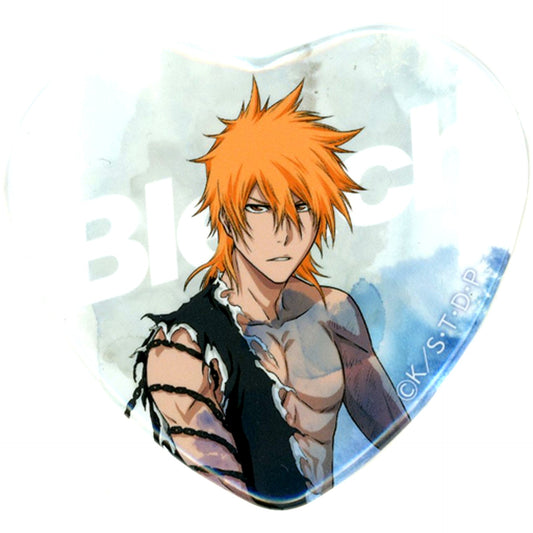 Ichigo Kurosaki BLEACH Kujibikido Online Kuji MY SWORD MY SOUL Heart Shape Button 10 Set Purchase Bonus [USED]