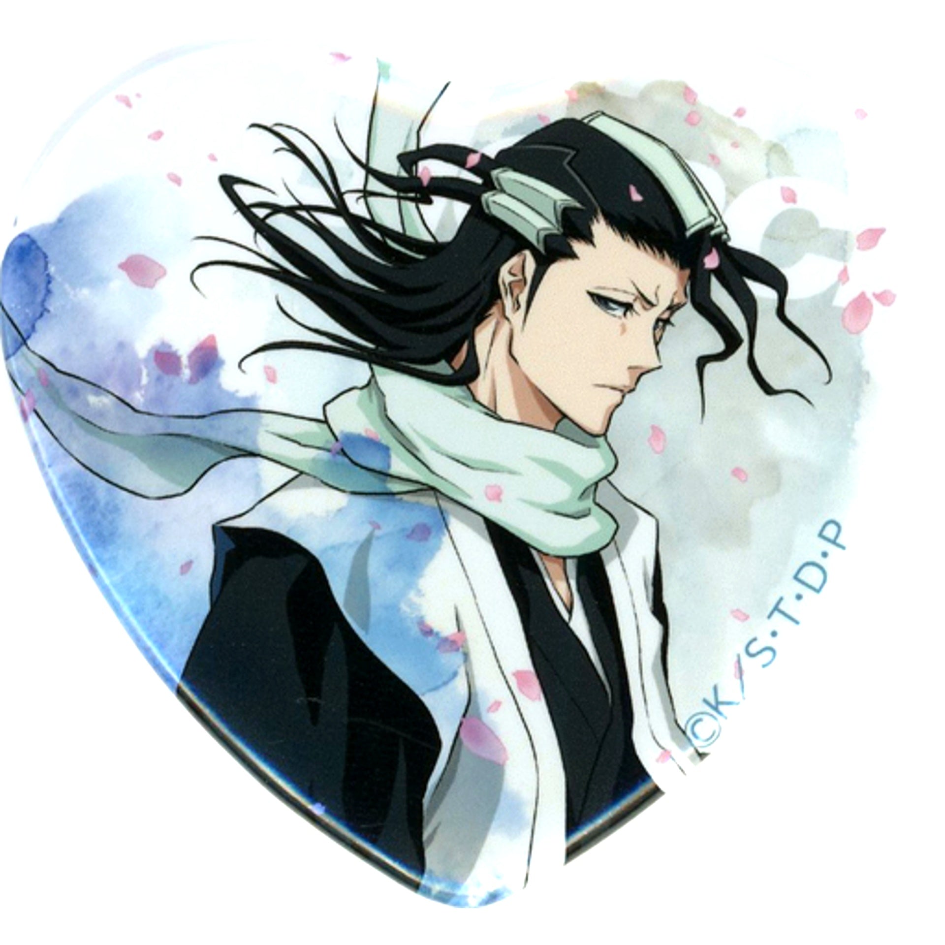 Byakuya Kuchiki Bleach Heart Button Bonus Kujibikido Online Kuji My Sword My Soul 10 Set [USED]
