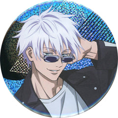 Jujutsu Kaisen Satoru Gojo Kuji Study&Study Big Kirakira Can Badge Kujibikido Limited Prize D-4 Buttons [USED]