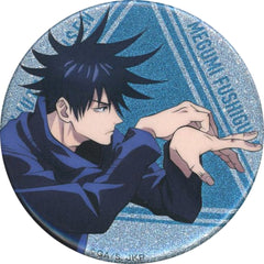 Jujutsu Kaisen Megumi Fushiguro Kuji Study&Study 56mm Kirakira Can Badge Kujibikido Limited Prize E-2 Buttons [USED]