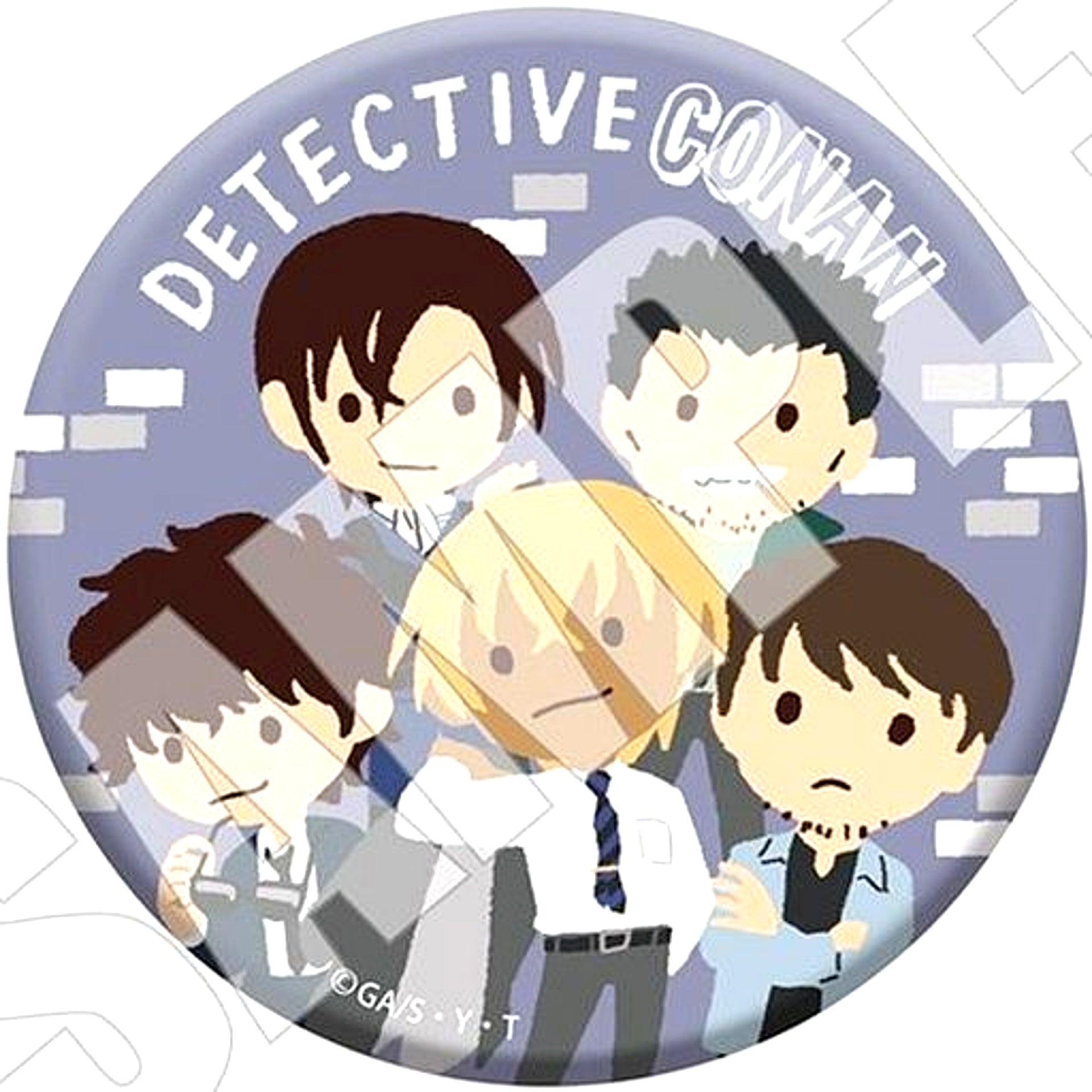 Police Academy Group Detective Conan Yuru Palette Button [USED]
