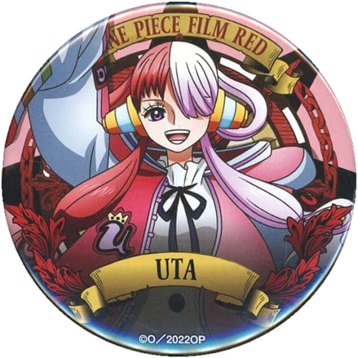 One Piece Film Red Uta Ultimate Crew Dodeka Can Badge Part 4 Buttons [USED]