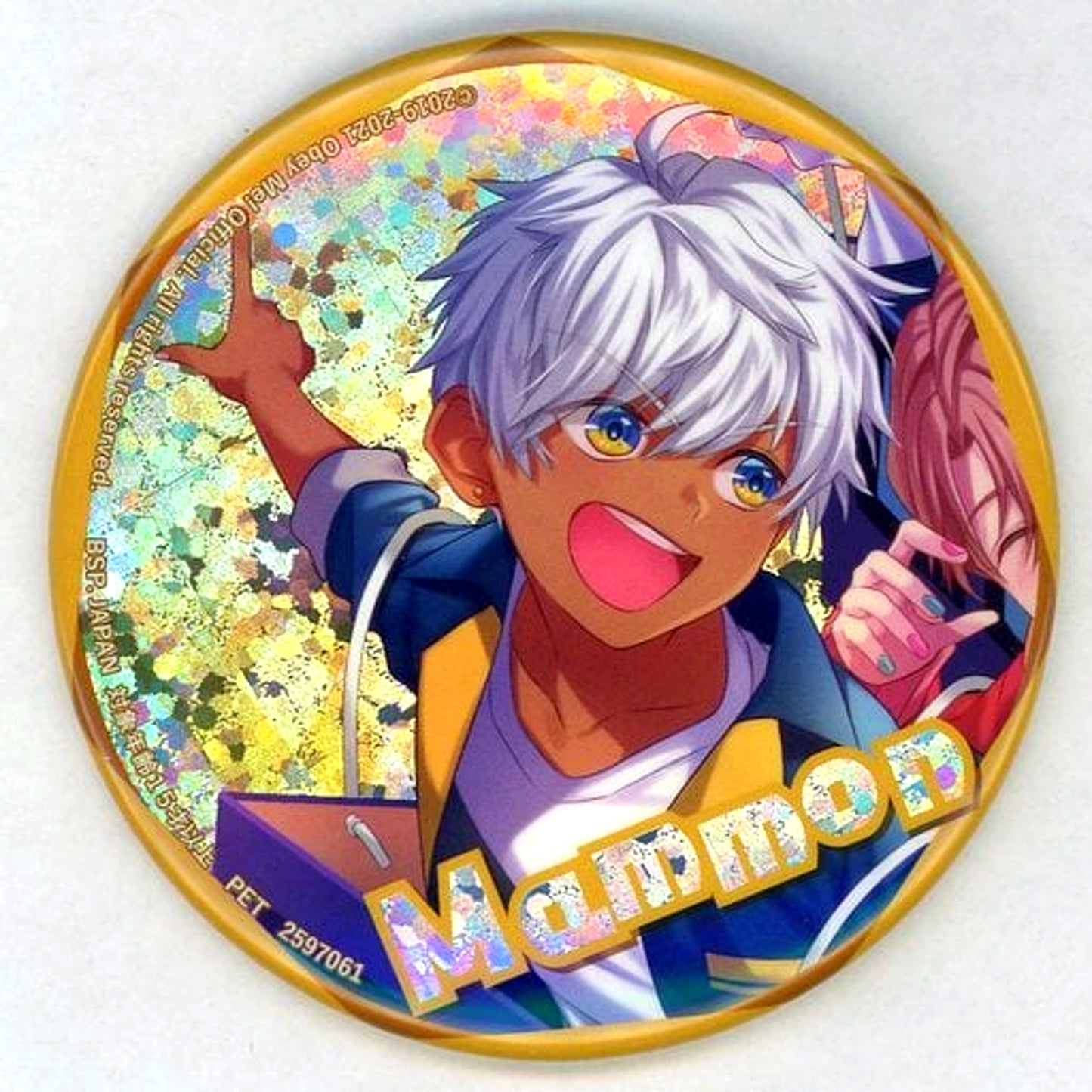 Mammon Obey Me! Child Ver. Hologram Button D. GIGO Limited [USED]