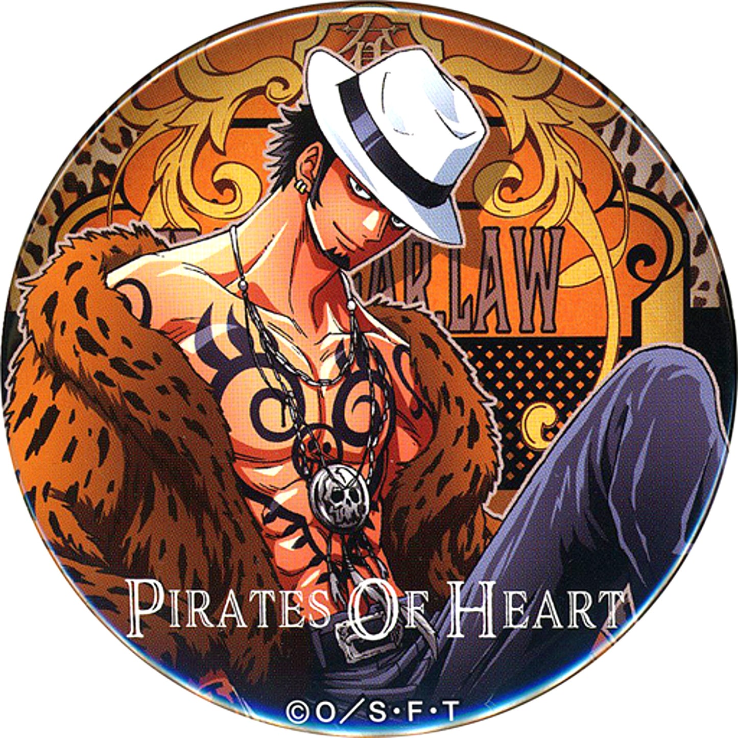 Trafalgar Law One Piece Yakara Premium Button 7-Eleven Ltd [USED]