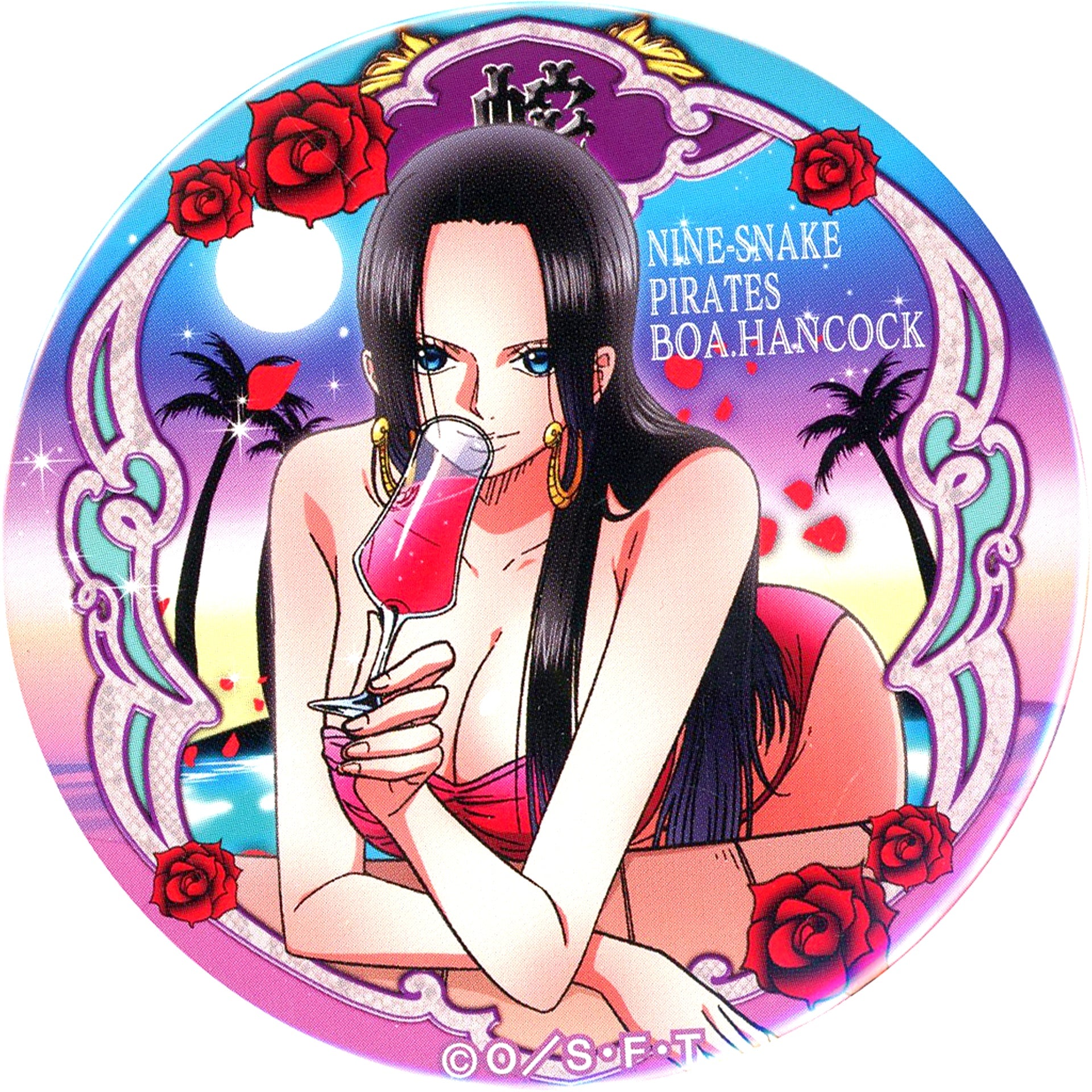 Boa Hancock One Piece Yakara Premium Button 7-Eleven Ltd [USED]