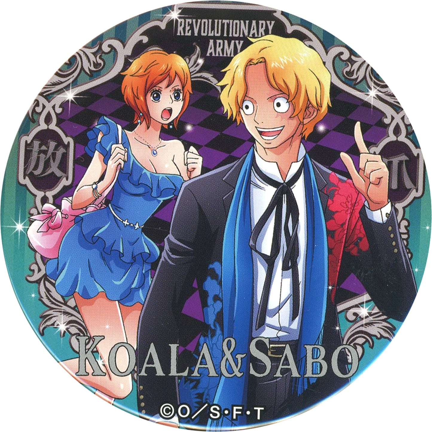 One Piece Sabo Koala Yakara Premium Can Badge 7-Eleven Limited Buttons [USED]