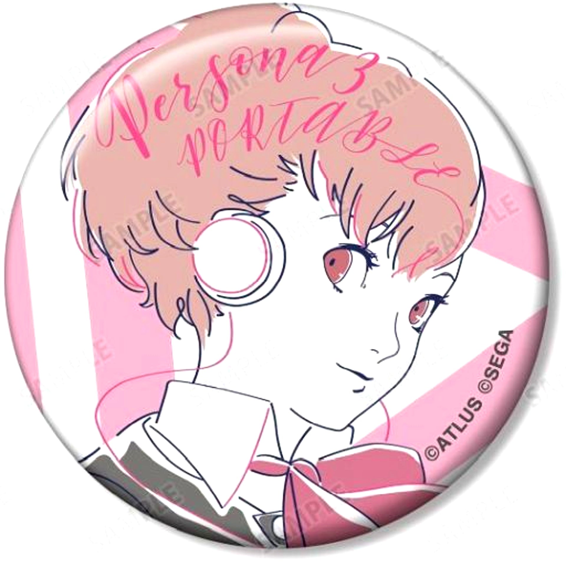 Female Protagonist Persona 3 Portable Trading lette-graph Button [USED]