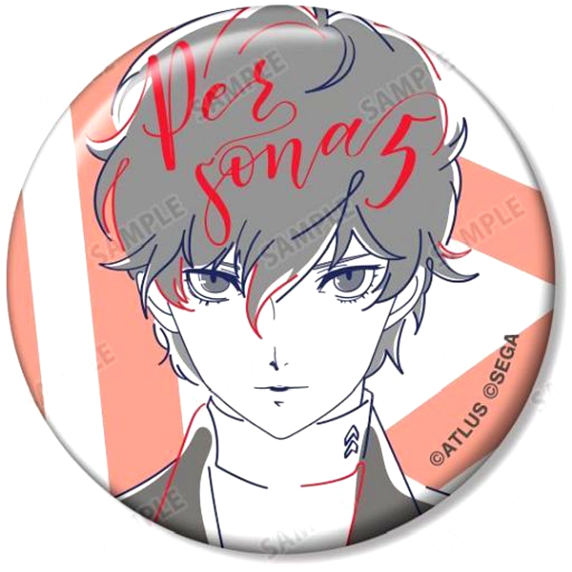 P5 Protagonist Persona Series Trading lette-graph Button [USED]