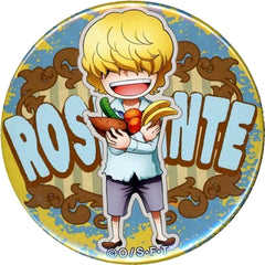 One Piece Rosinante Corazon Yakara Can Badge Yellow Ver.2 Straw Store Limited Buttons [USED]