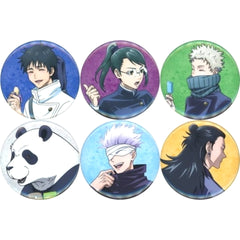 Jujutsu Kaisen 0 Satoru Gojo & Others Newly Drawn Can Badge animate Limited Blu-ray/DVD Purchase Benefits Set of 6 Buttons [USED]