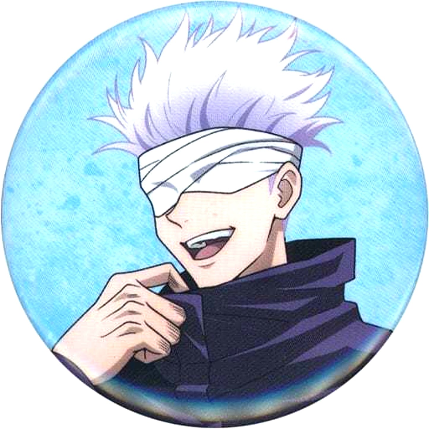 Satoru Gojo Jujutsu Kaisen 0 The Movie Drawn Button Blu-ray DVD Animate Purchase Bonus [USED]