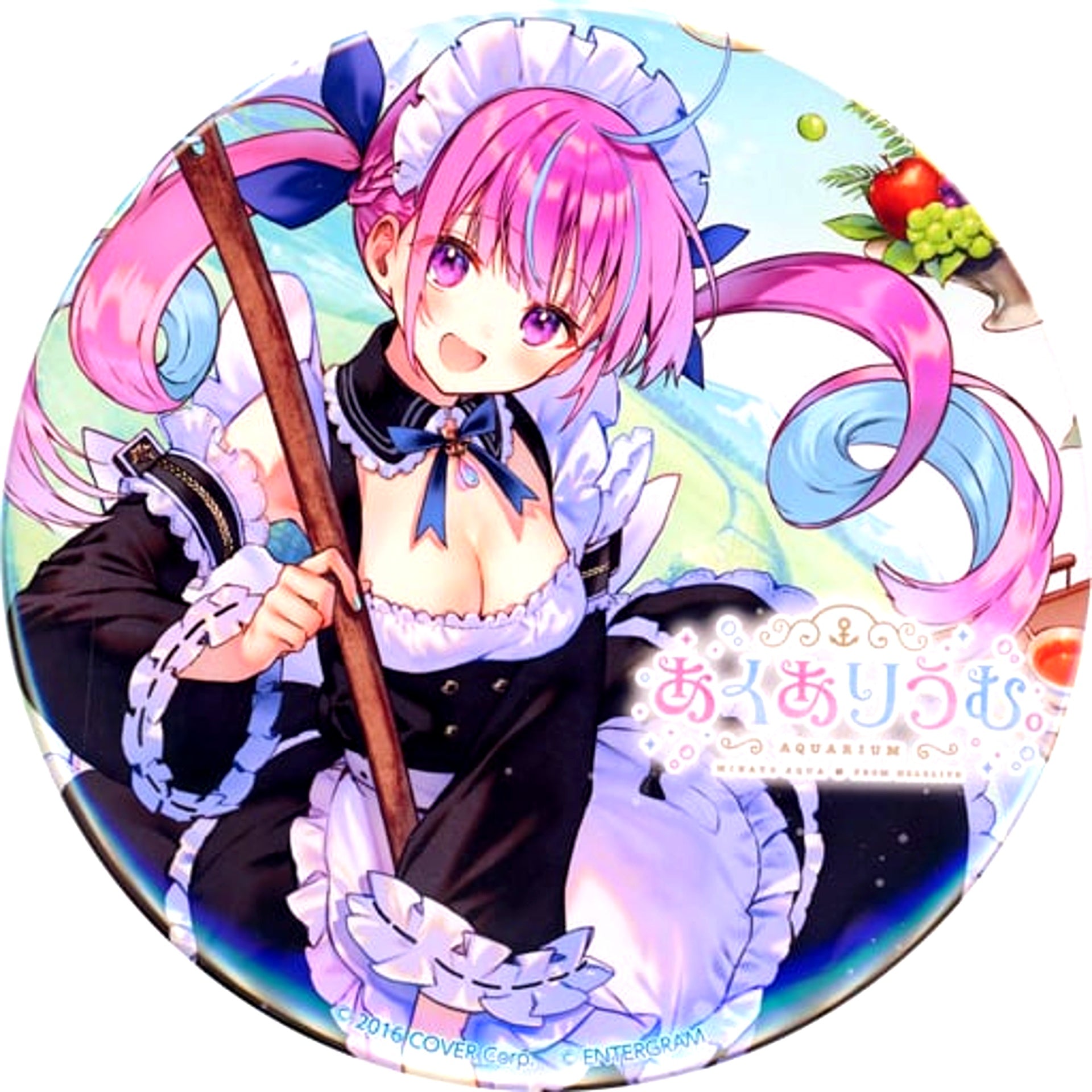 Minato Aqua Virtual YouTuber Hololive Special BIG Button Play Bonus Aquarium. Tokyo Game Show 2022 [USED]