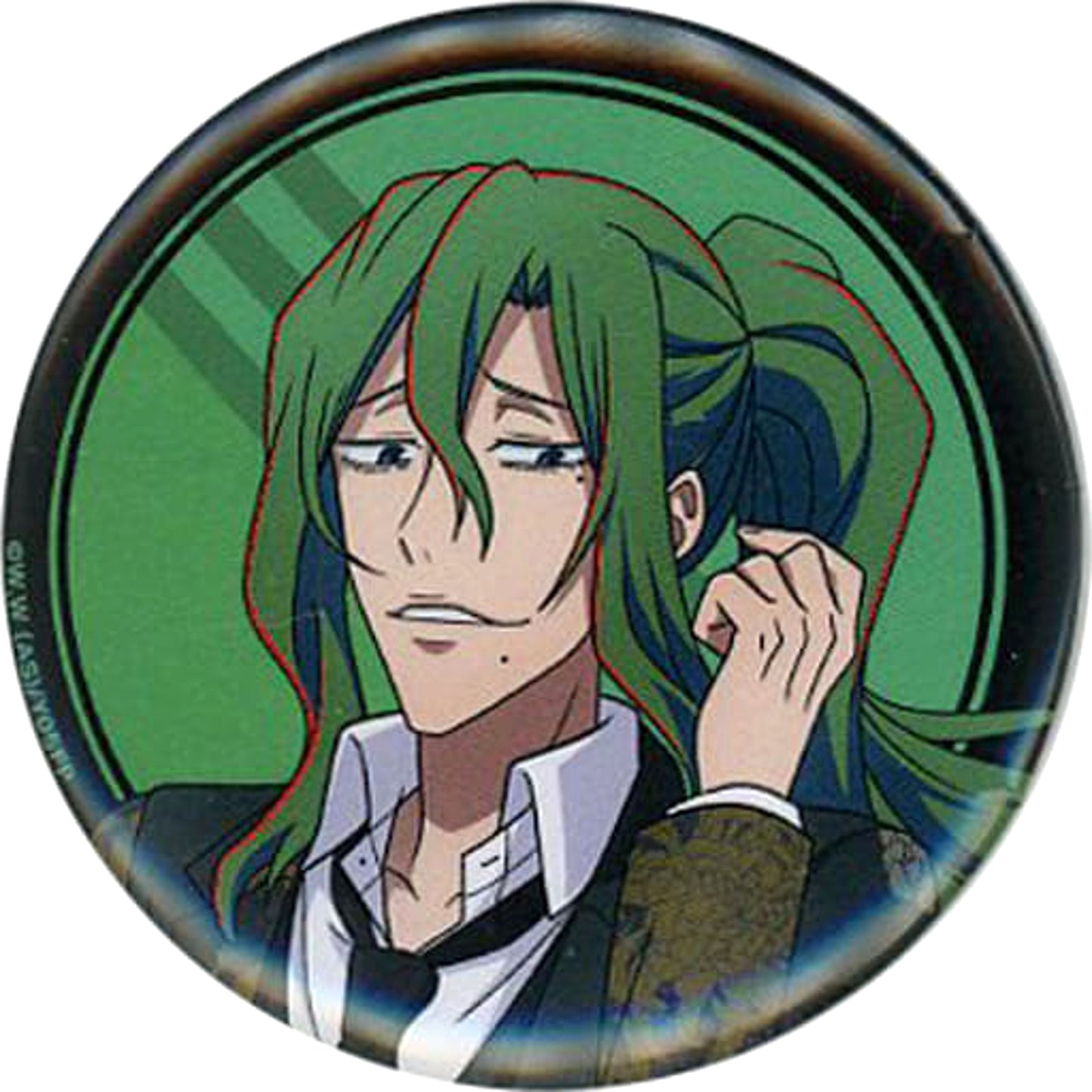 Yowamushi Pedal: Limit Break Yusuke Makishima Normal Japanese Pattern Suit Ver. Trading Can Badge Kyoto International Manga Anime Fair 2022 Kyomaf Limited Buttons [USED]