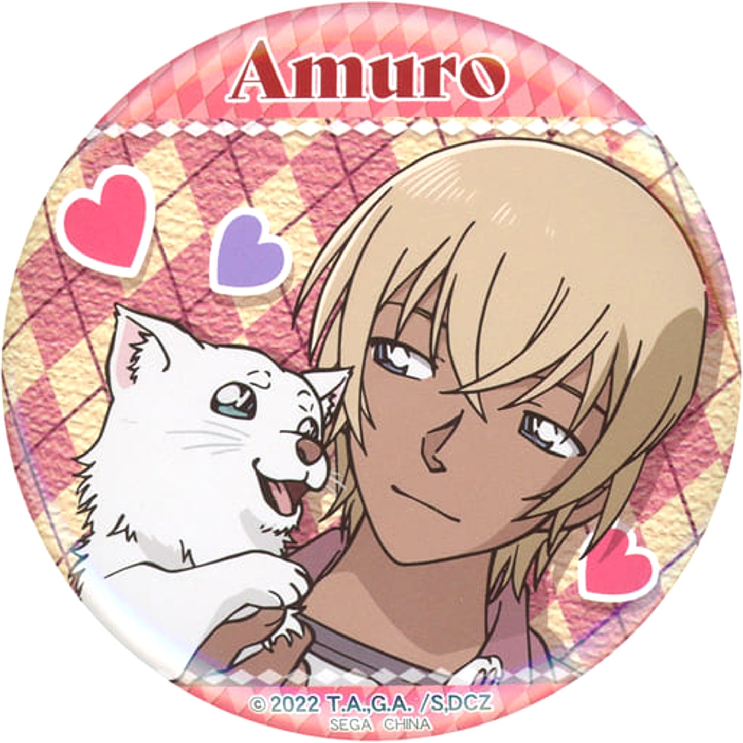Toru Amuro Halo A Detective Conan: Zero's Tea Time Sega Lucky Kuji Online Button Prize D-1 [USED]
