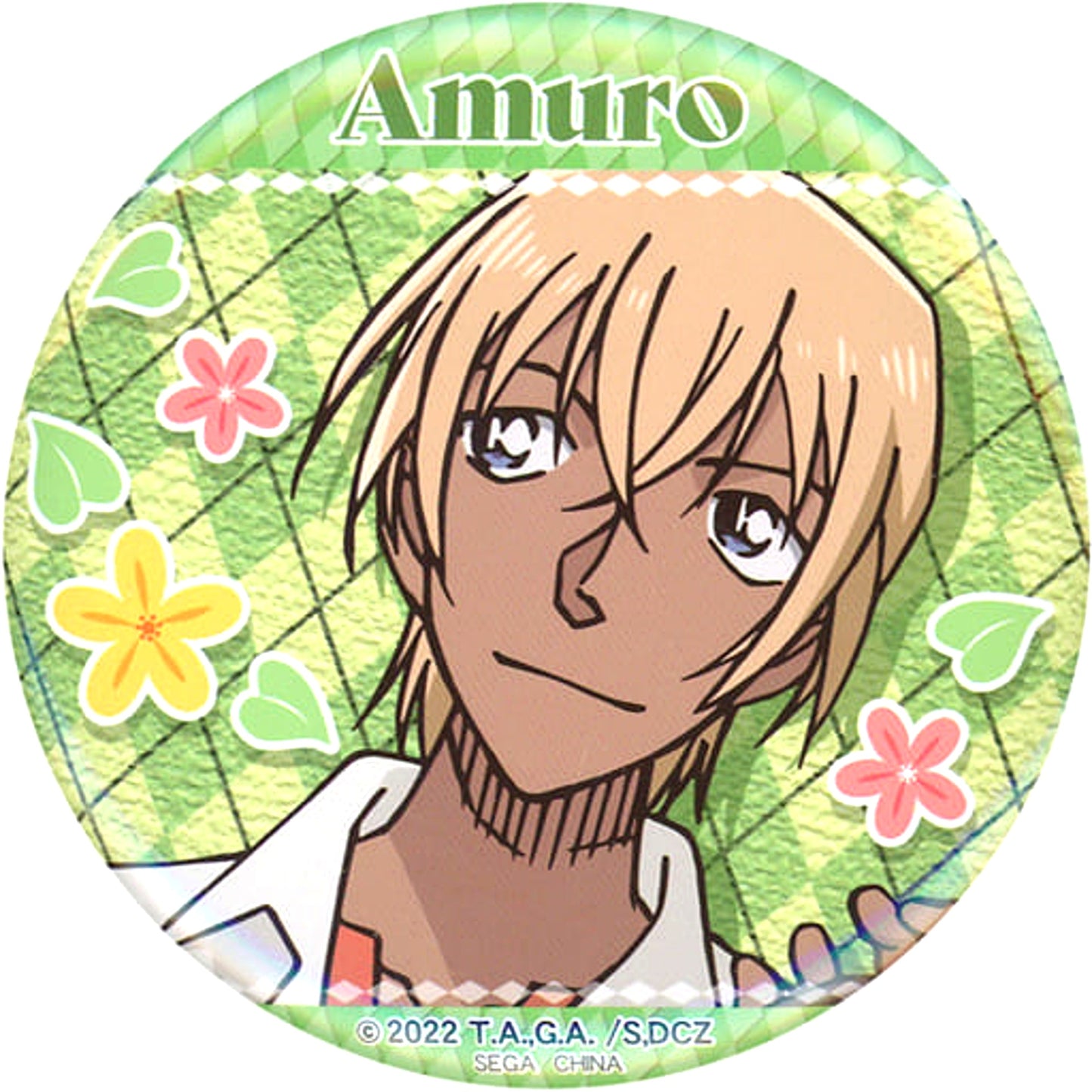 Toru Amuro B Detective Conan: Zero's Tea Time Sega Lucky Kuji Online Button Prize D-2 [USED]
