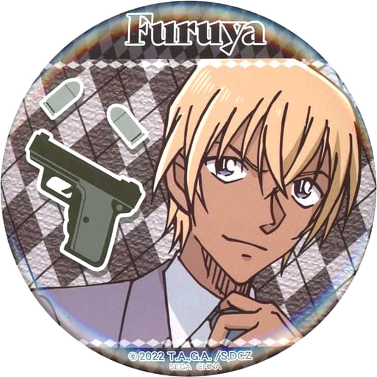 Detective Conan: Zero's Tea Time Rei Furuya E Sega Lucky Kuji Online Button Prize D-5 [USED]