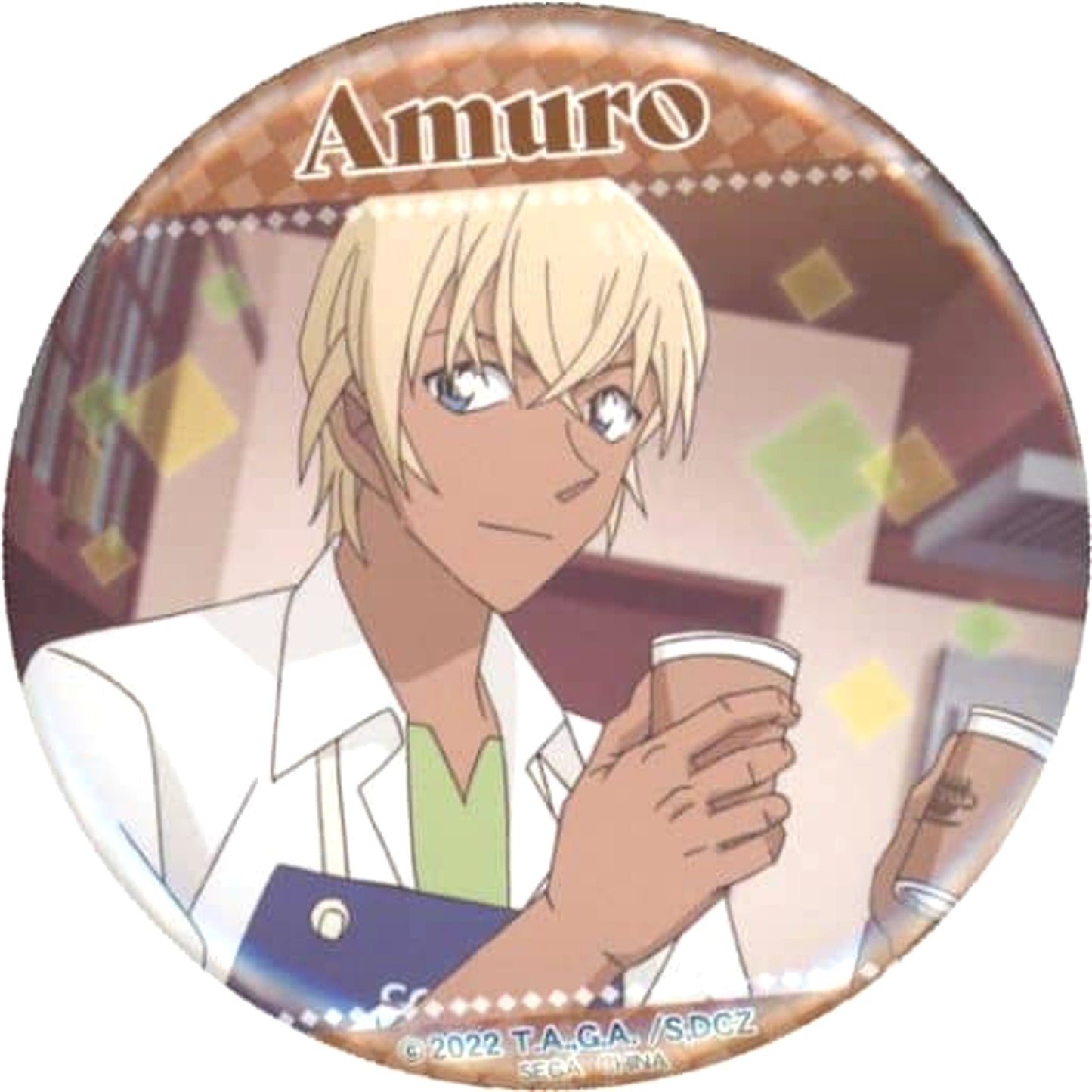 Toru Amuro G Detective Conan: Zero's Tea Time Sega Lucky Kuji Online Button Prize D-7 [USED]