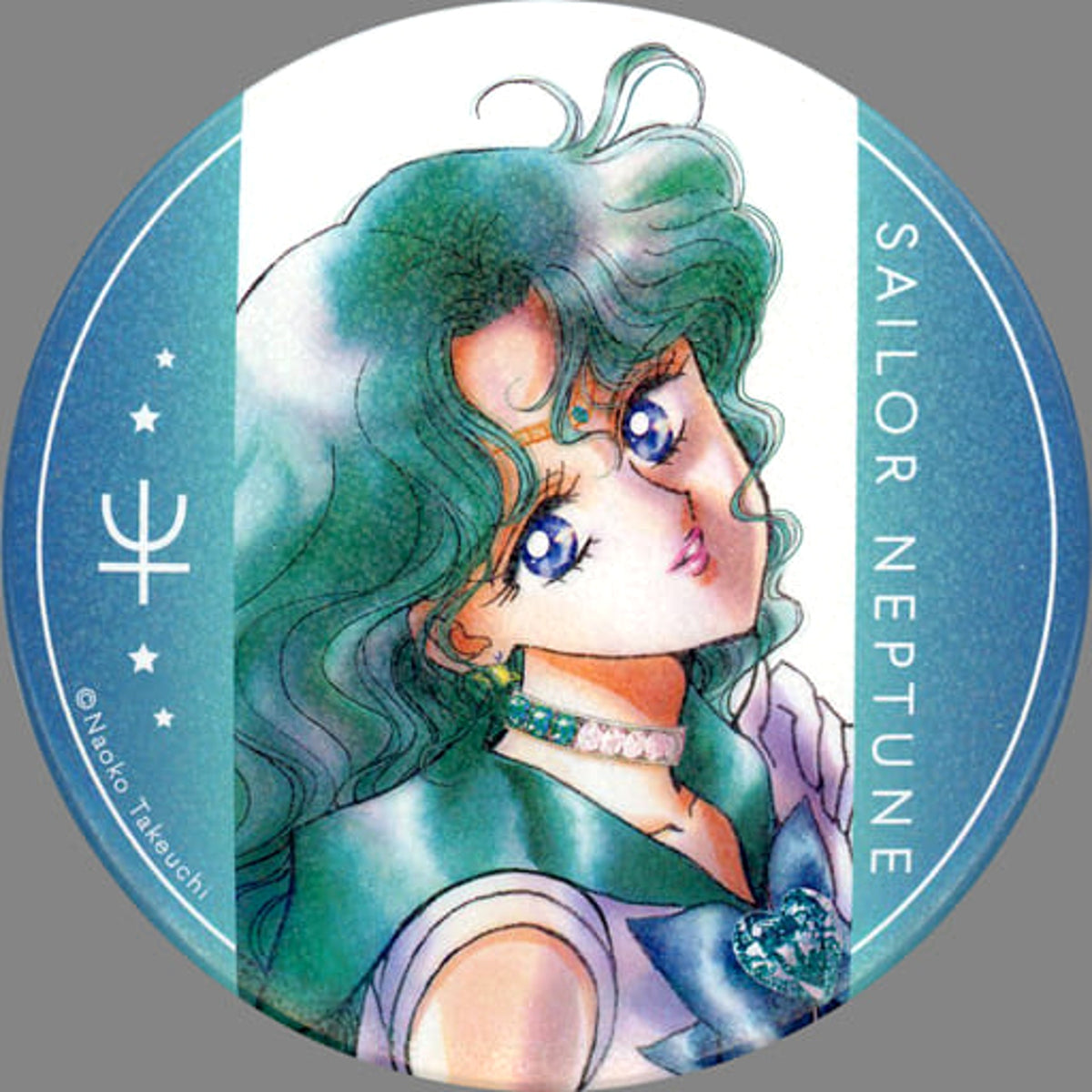 Sailor Moon Sailor Neptune Can Badge Collection Original Illustration of Sailor 10 Warriors Museum Limited Buttons [USED]
