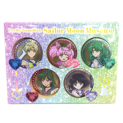 Sailor Moon Metal Badge Collection B Museum Limited 5 Piece Set Buttons [USED]