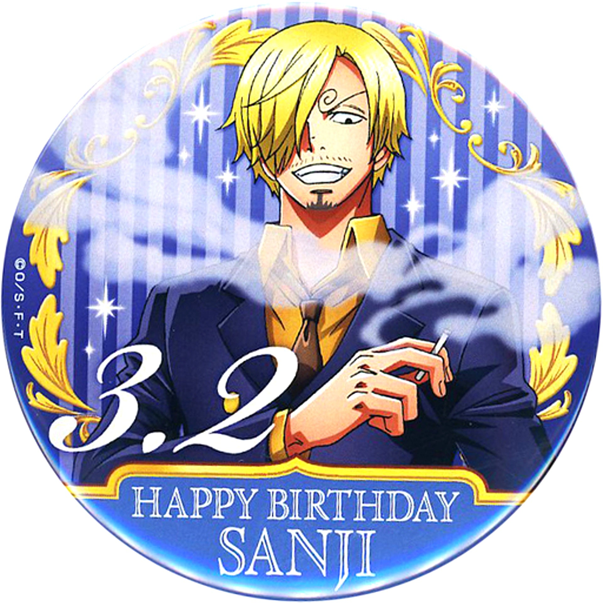 Sanji Birthday Button Vol.2 2018 One Piece [USED]