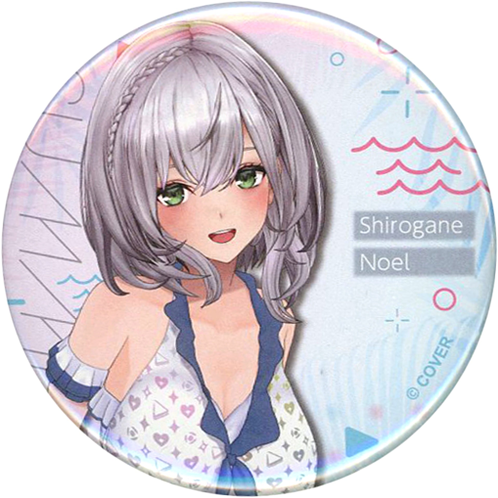 Shirogane Noel Virtual YouTuber Hololive Random Button Shiny Wave Ver. [USED]