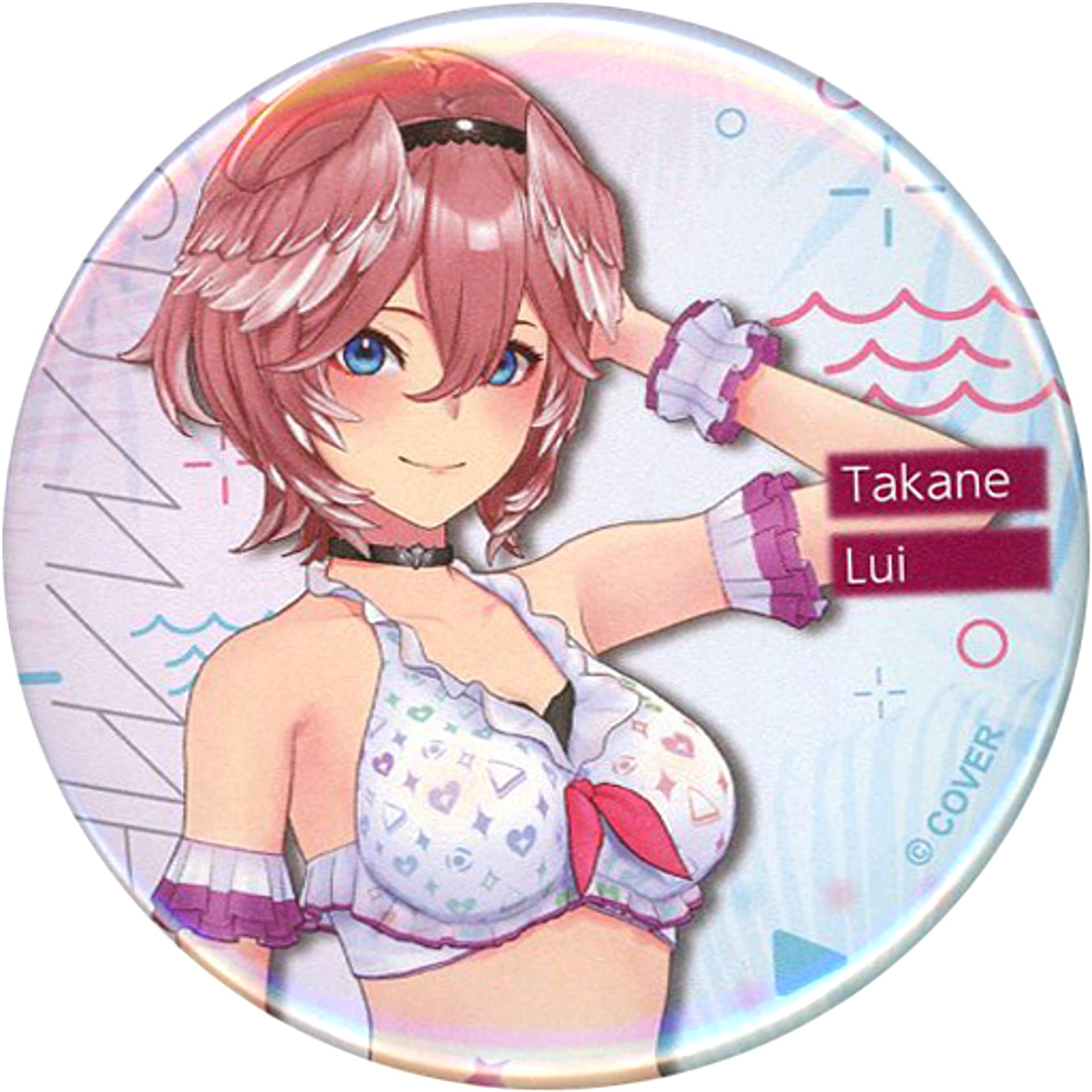 Takane Lui Virtual YouTuber Hololive Random Button Shiny Wave Ver. [USED]