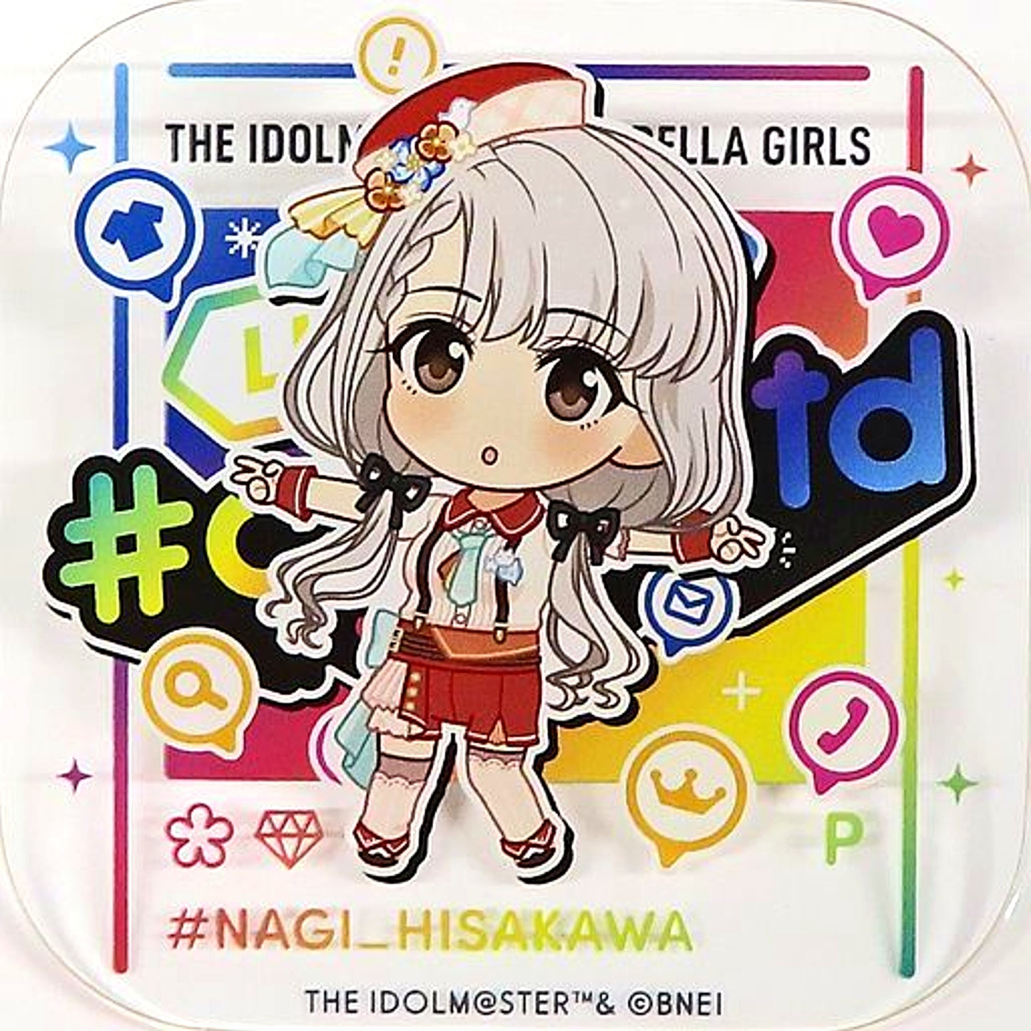 Nagi Hisakawa - LIKE4LIVE cg_ootd Ver. Official Produce Badge The Idolmaster Cinderella Girls [USED]