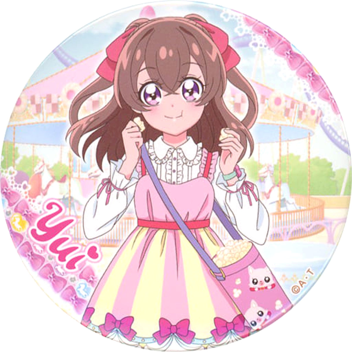 Delicious Party Precure Yui Nagomi Trading Can Badge LAWSON Limited Buttons [USED]