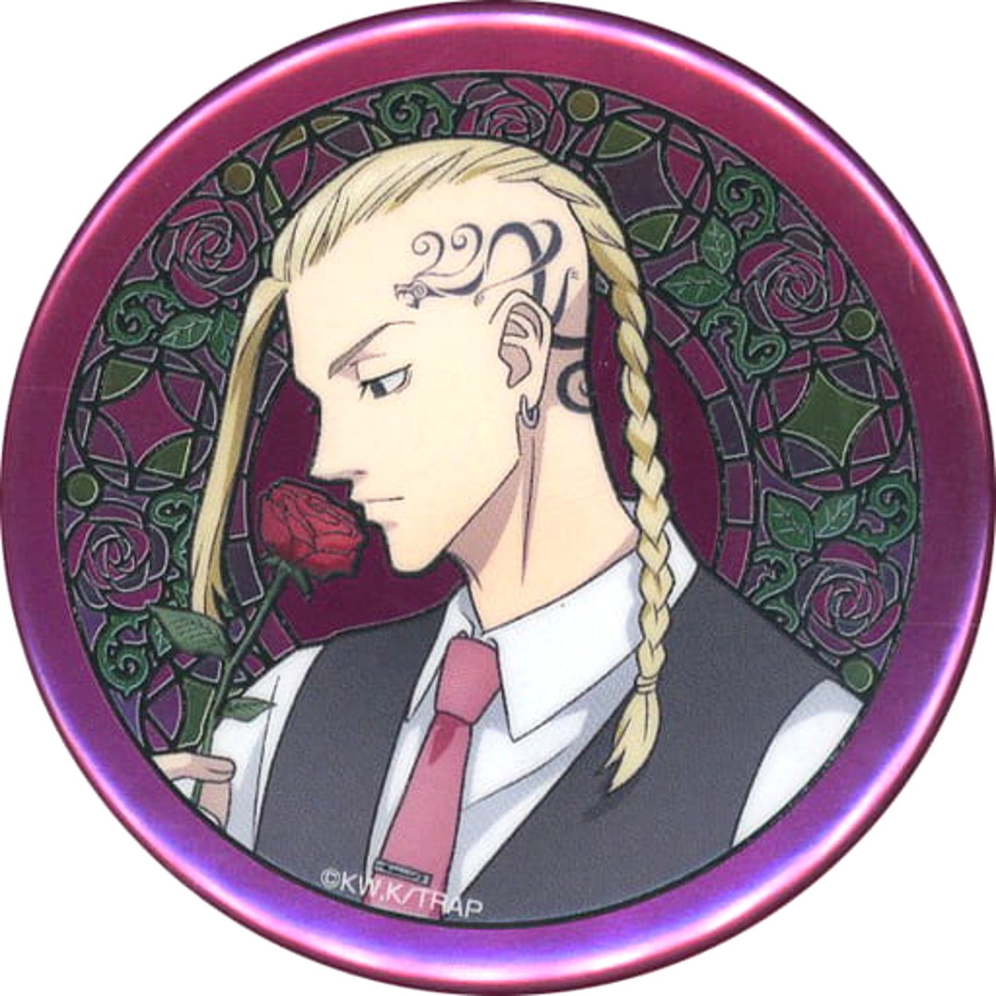 Ken Ryuguji Draken Tokyo Revengers DMM Scratch! Suit Selection Button Prize E-3 [USED]