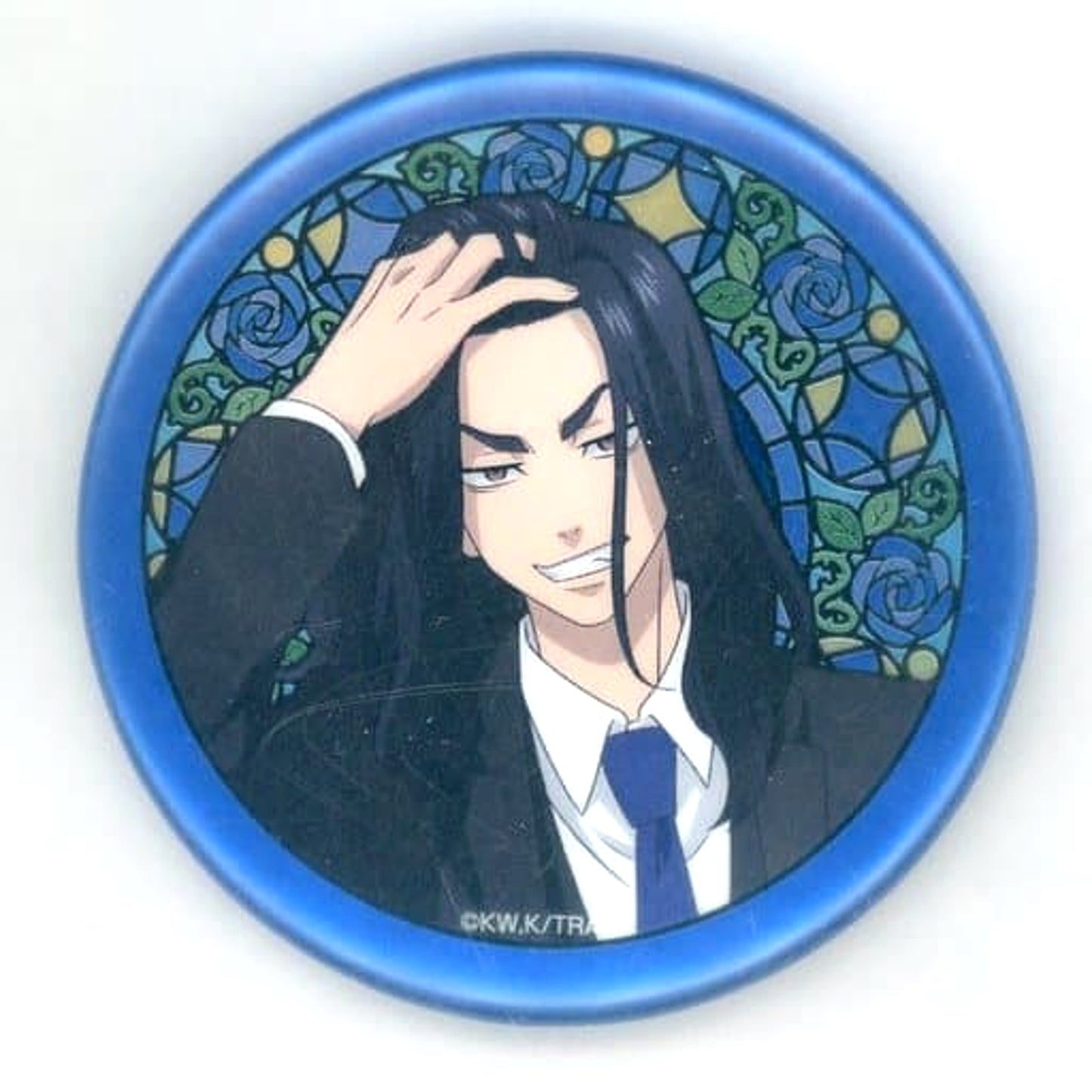 Tokyo Revengers Keisuke Baji DMM Scratch! Suit Selection Can Badge Prize E-4 Buttons [USED]