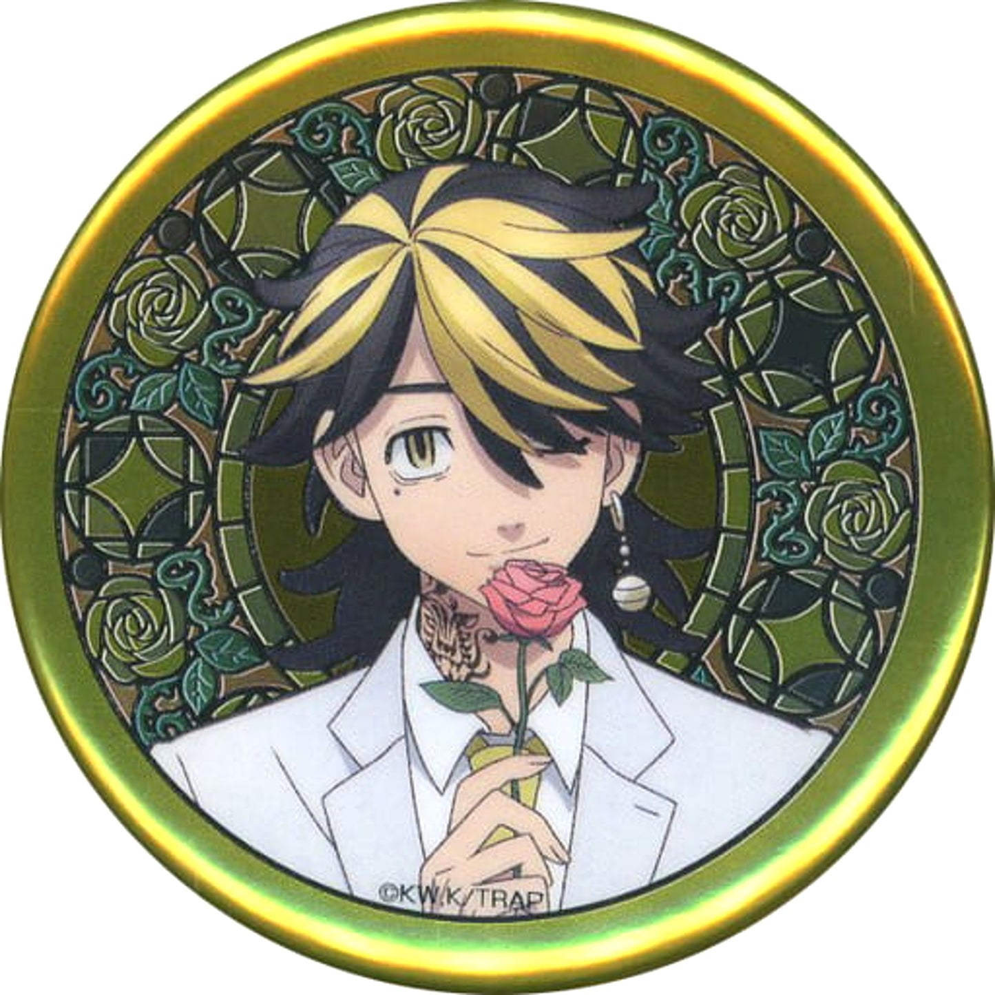 Kazutora Hanemiya Tokyo Revengers DMM Scratch! Suit Selection Button Prize E-8 [USED]