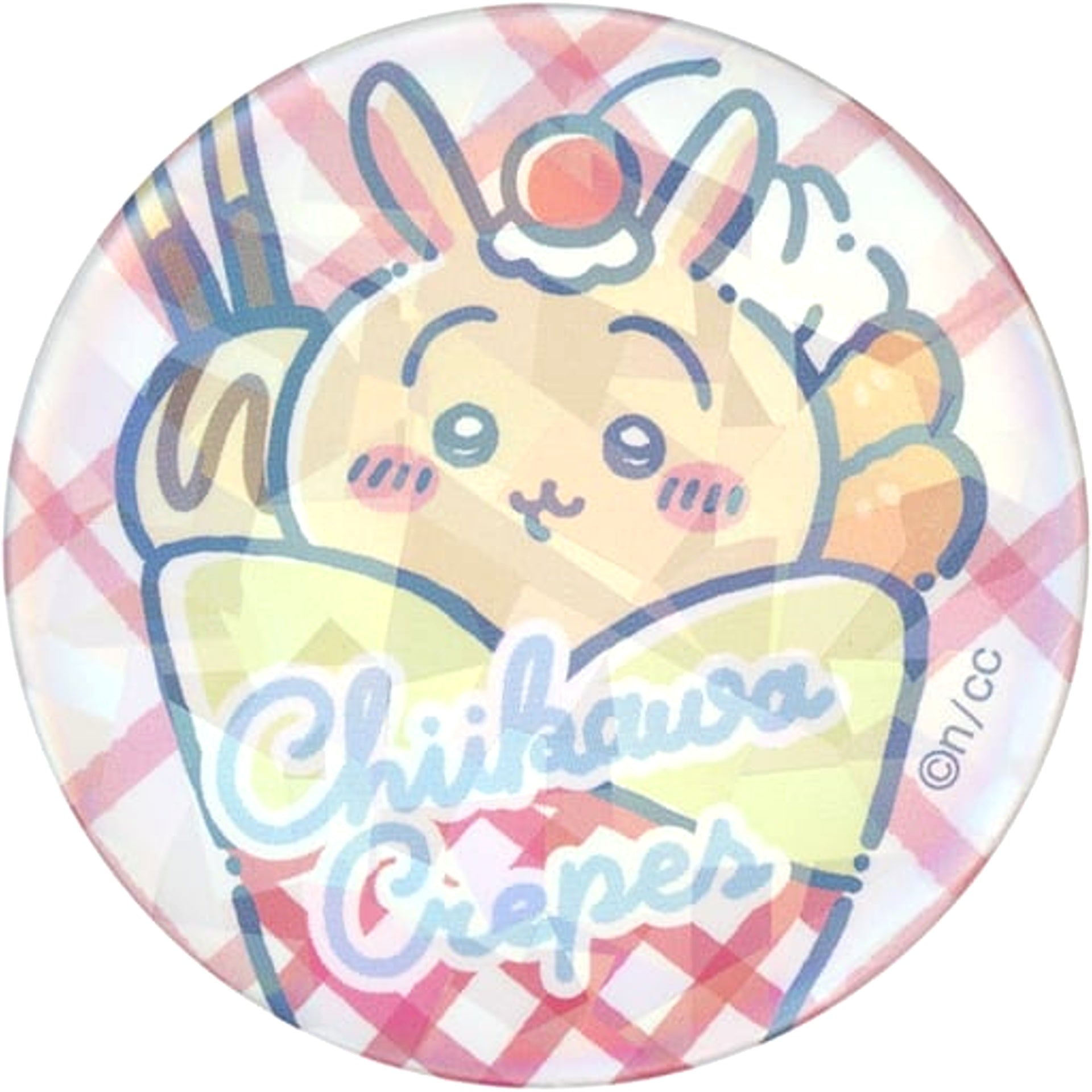 Rabbit Crepe Chiikawa Hologram Button in Capsule Chikawa Crepe Marion Crepe Limited [USED]