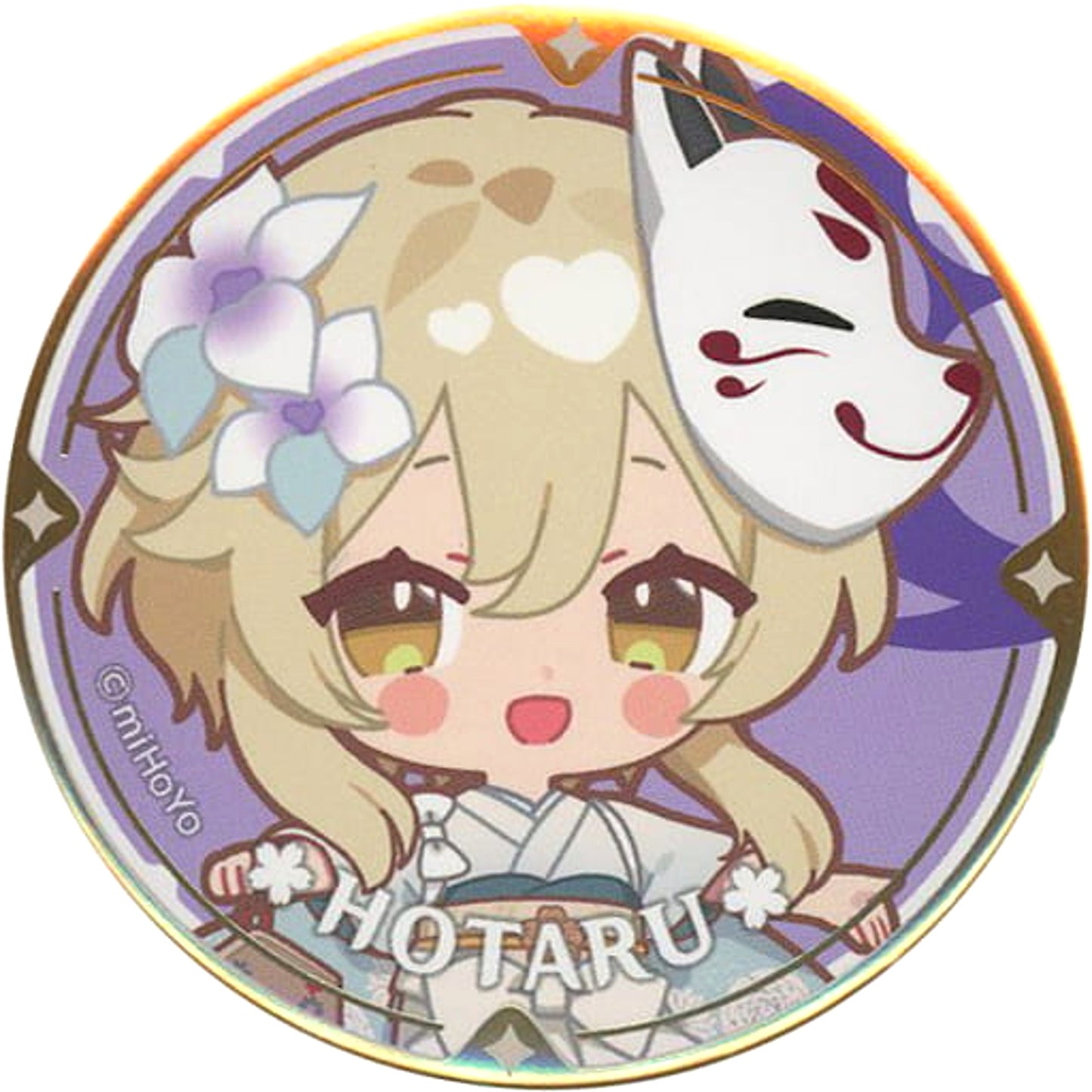 Genshin Firefly Chibi Chara Trading Can Badge Sweets Paradise Obu Banrai Limited Buttons [USED]