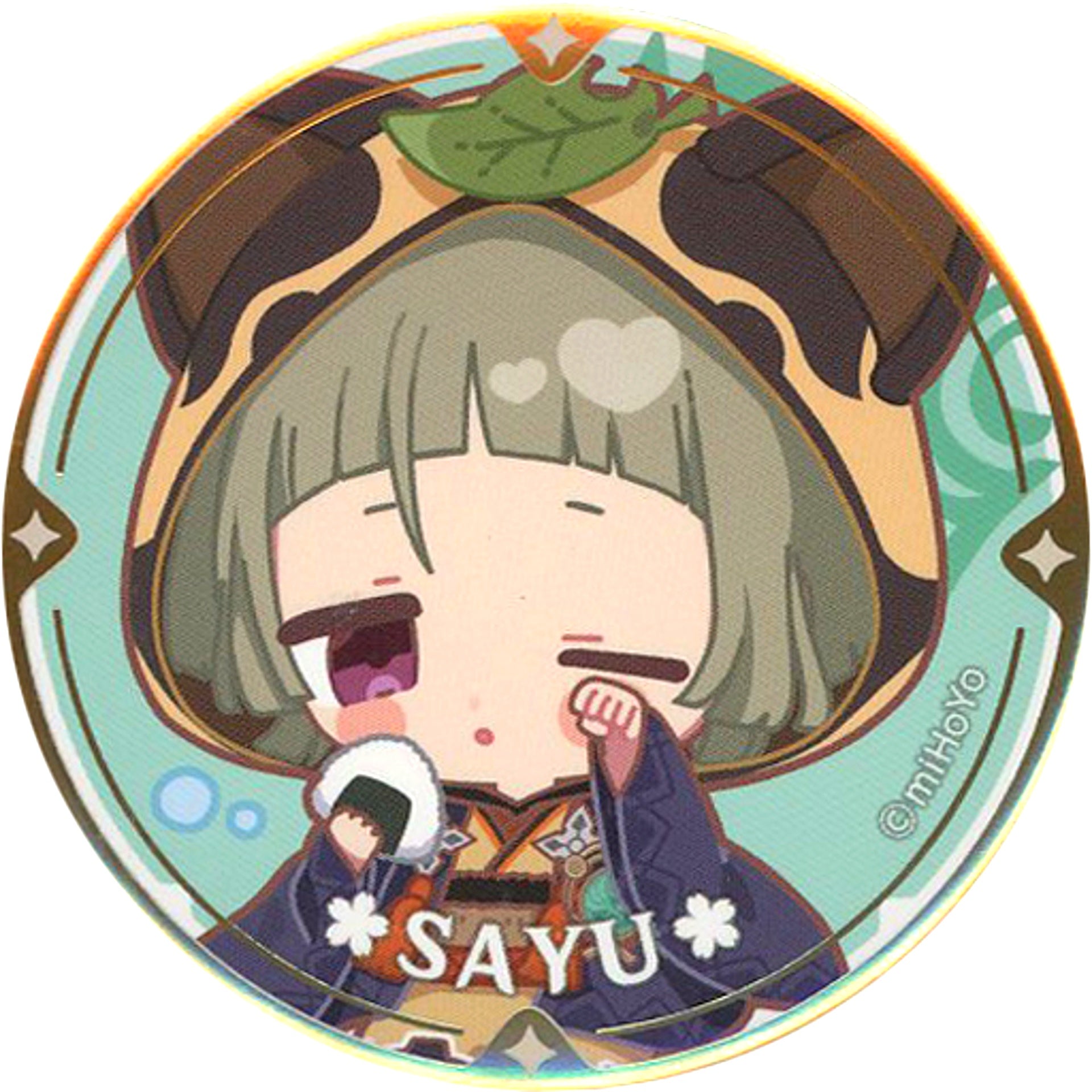 Sayu Genshin Impact Chibi Character Trading Button Sweets Paradise Cherry Blossoms and Thunder [USED]