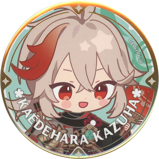Genshin Kazuha Akiyoshi Chibi Chara Trading Can Badge Sweets Paradise Obu Banrai Limited Buttons [USED]