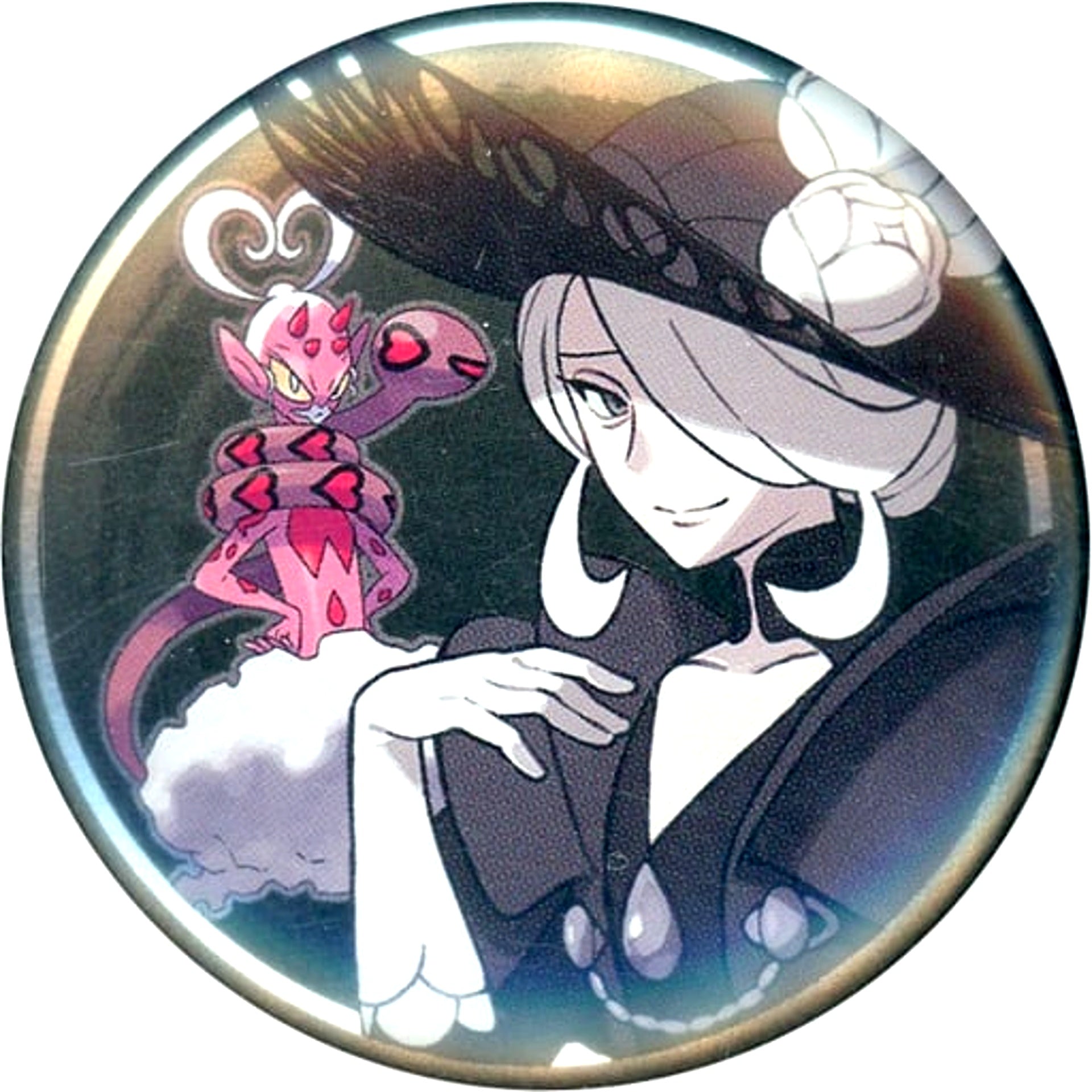 Cogita & Enamorus Incarnate Forme Pokemon Button Collection Hisui Chapter Pokemon Center Limited [USED]