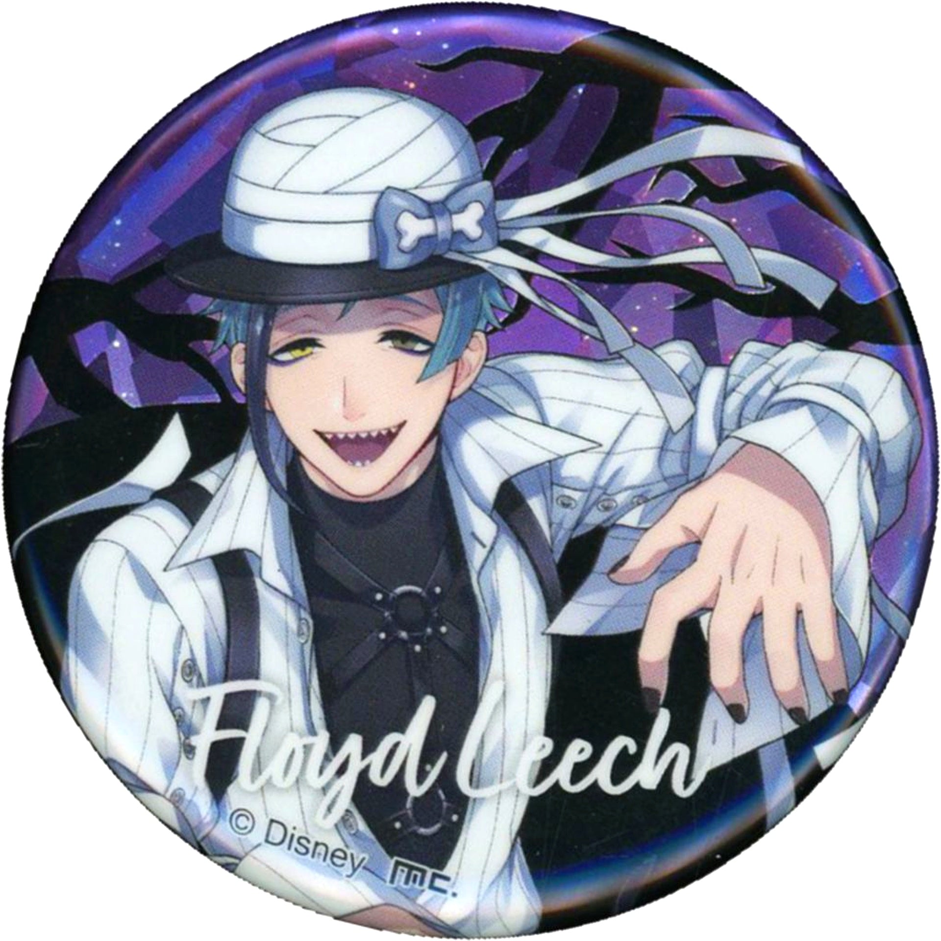Floyd Leech Disney Twisted-Wonderland Trading Button Collection A Scary Dress Ver. animate Limited [USED]