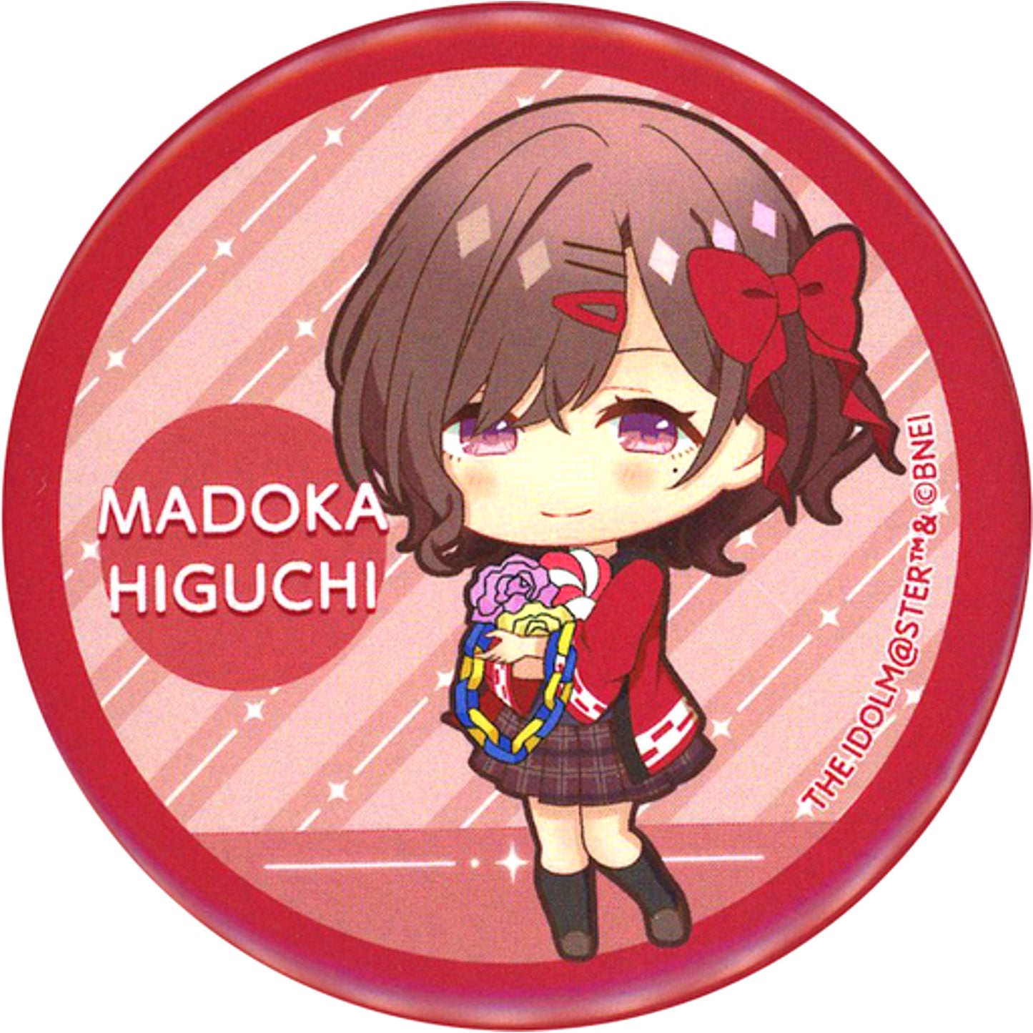 Madoka Higuchi The Idolmaster Shiny Colors x SMILE BASE CAFE SMILE FES Random Tin Badge [USED]