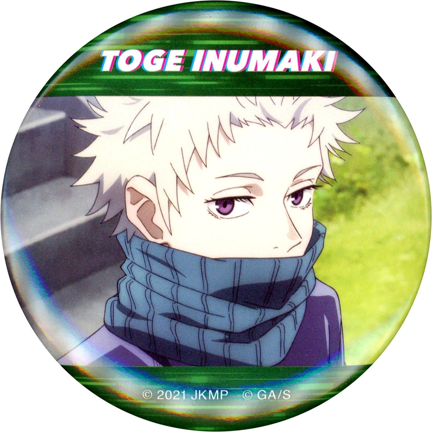 Toge Inumaki Facing Right Ground Jujutsu Kaisen 0 The Movie Character Badge Collection Toge Inumaki BOX [USED]