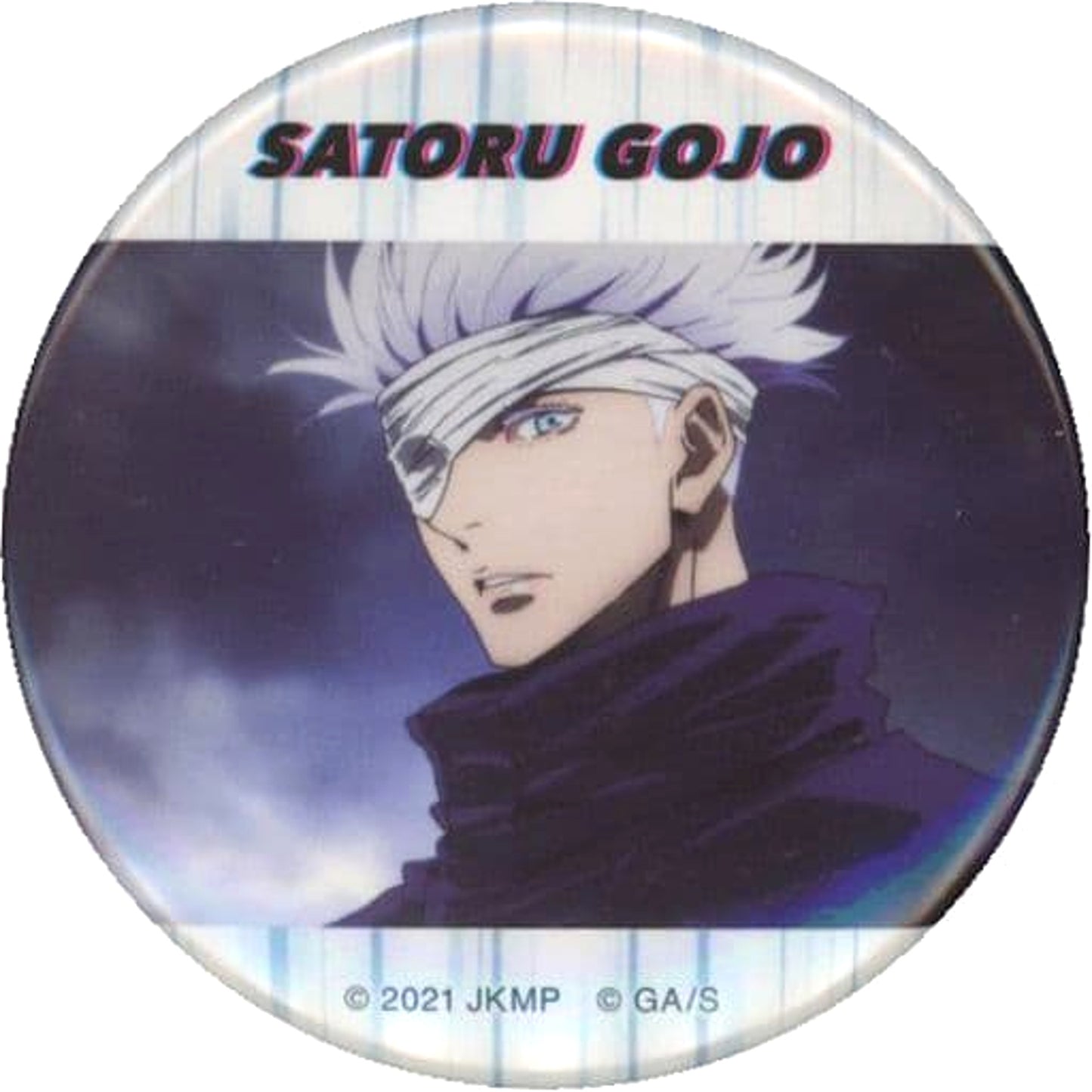 Satoru Gojo One Eye Wide View Jujutsu Kaisen 0 Chara Badge Collection Satoru Gojo Box [USED]
