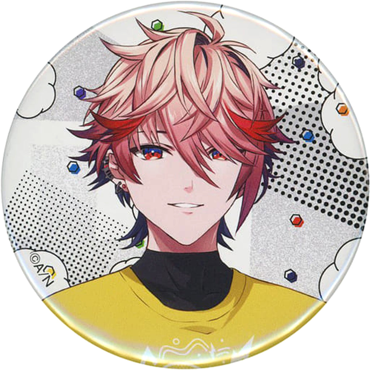 VTuber Nijisanji Seraph Dazzlegarden Random Can Badge Yellow Nijisanji Festival 2022 Limited Buttons [USED]