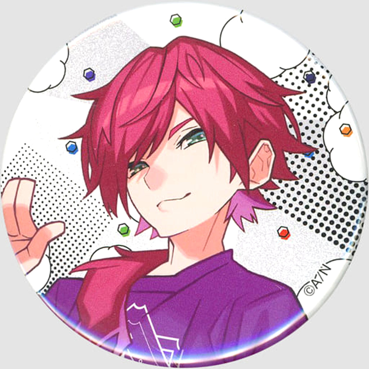 VTuber Nijisanji Lauren Iroas Random Can Badge Violet Nijisanji Festival 2022 Limited Buttons [USED]